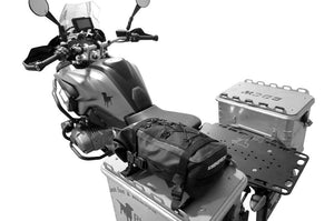 Wodoodporna torba motocyklowa Enduristan BasePack XS - powiększenie pojemności kufrów.